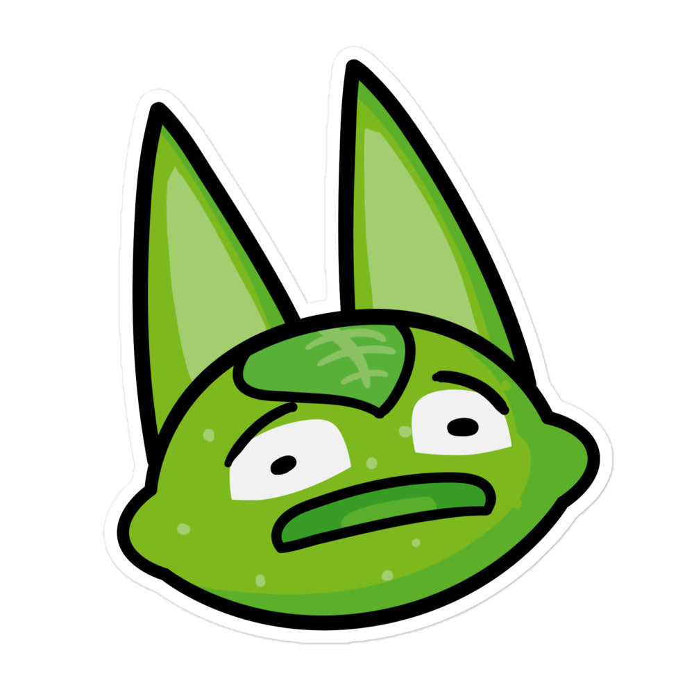Legally Distinct Lime Cat Sticker