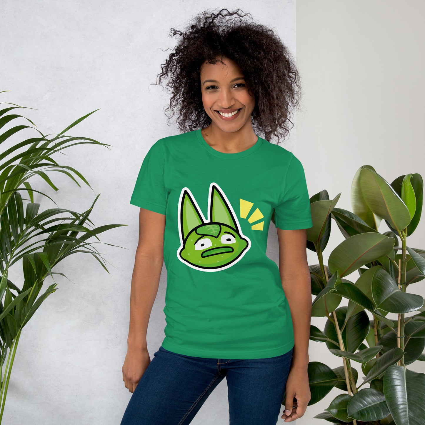Legally Distinct Lime Cat T-Shirt