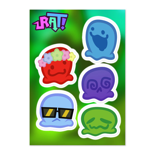 SLIMES! Sticker Sheet